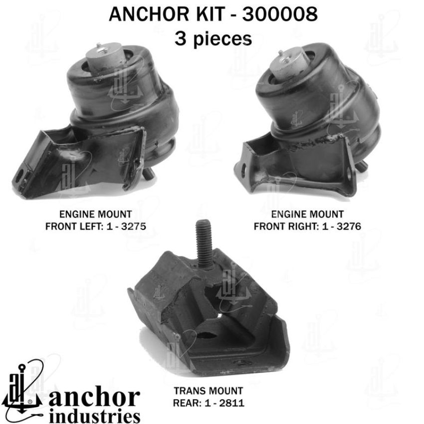 ANCHOR MOUNTS 300008 ENGINE MNT KIT