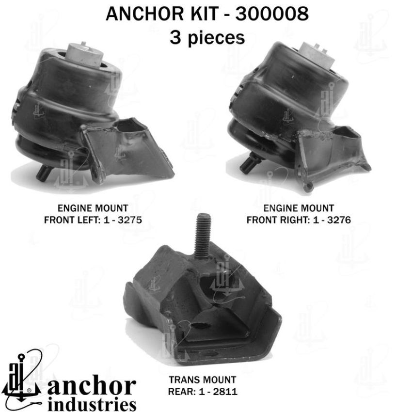 ANCHOR MOUNTS 300008 ENGINE MNT KIT