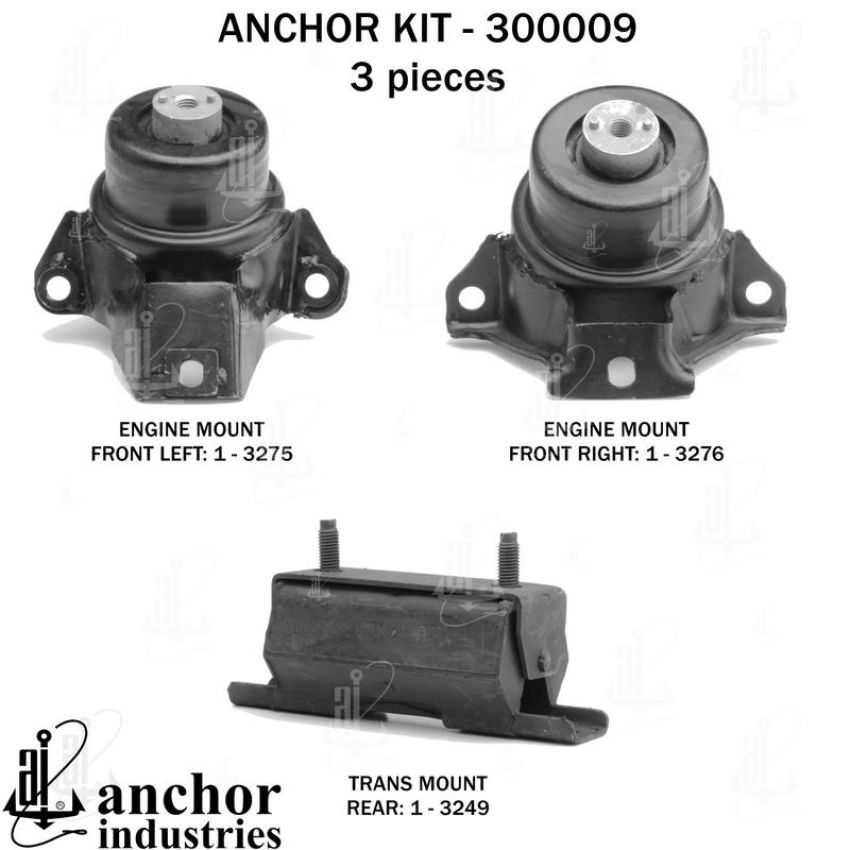 ANCHOR MOUNTS 300009 ENGINE MNT KIT