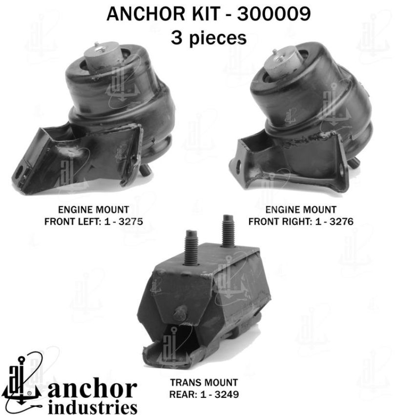 ANCHOR MOUNTS 300009 ENGINE MNT KIT