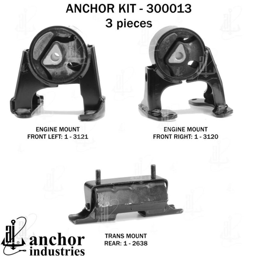 ANCHOR MOUNTS 300013 ENGINE MNT KIT