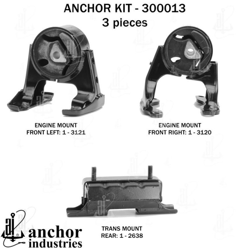 ANCHOR MOUNTS 300013 ENGINE MNT KIT