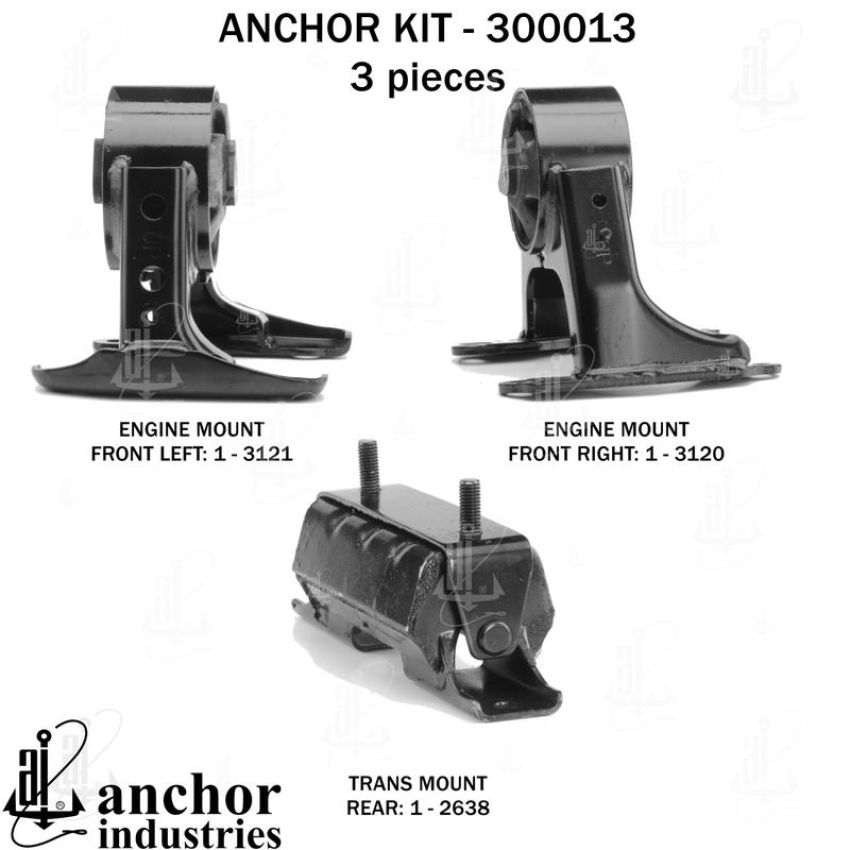 ANCHOR MOUNTS 300013 ENGINE MNT KIT