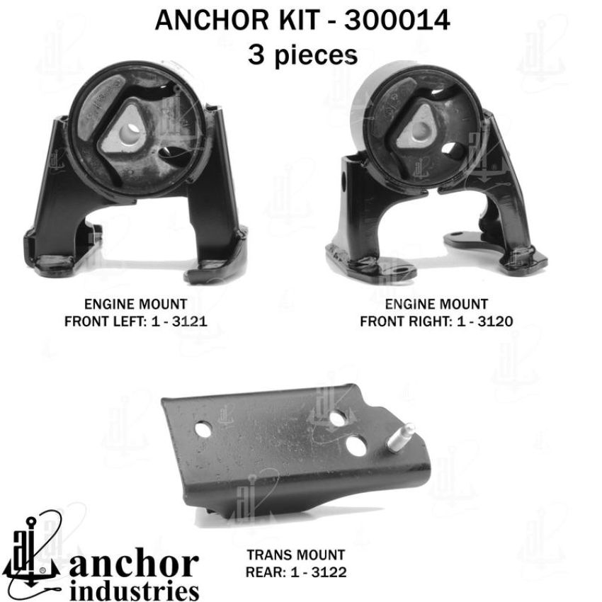 ANCHOR MOUNTS 300014 ENGINE MNT KIT