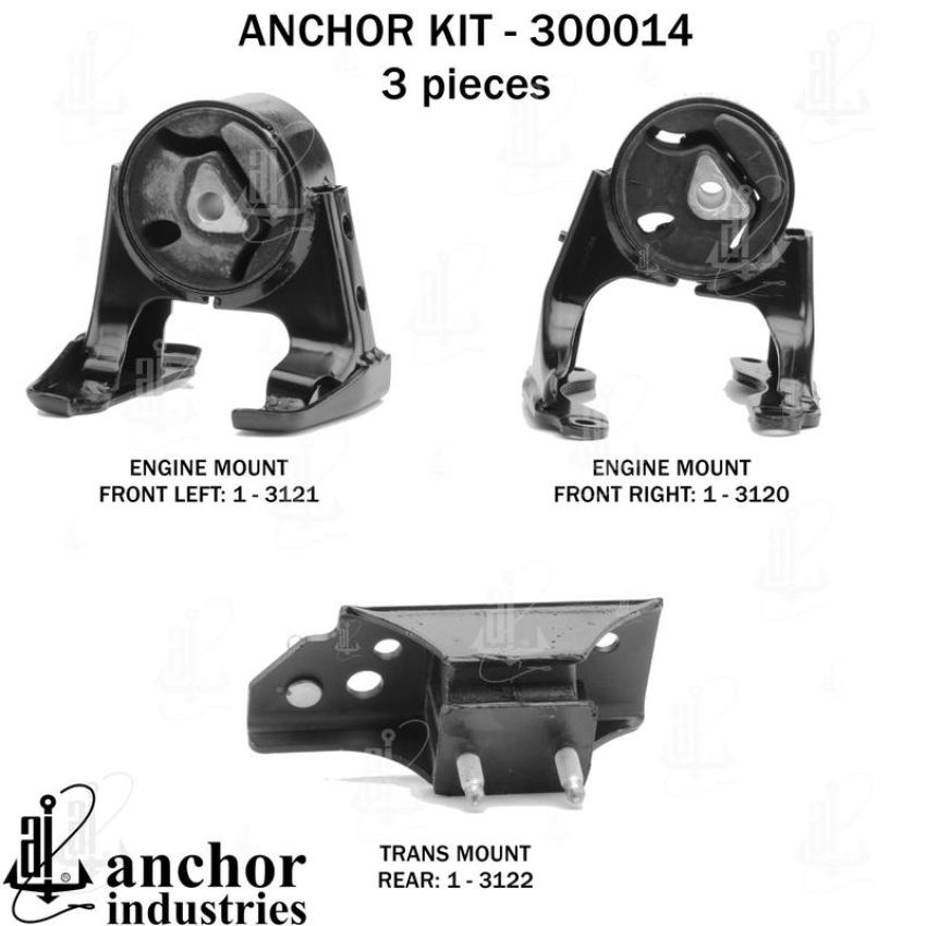 ANCHOR MOUNTS 300014 ENGINE MNT KIT