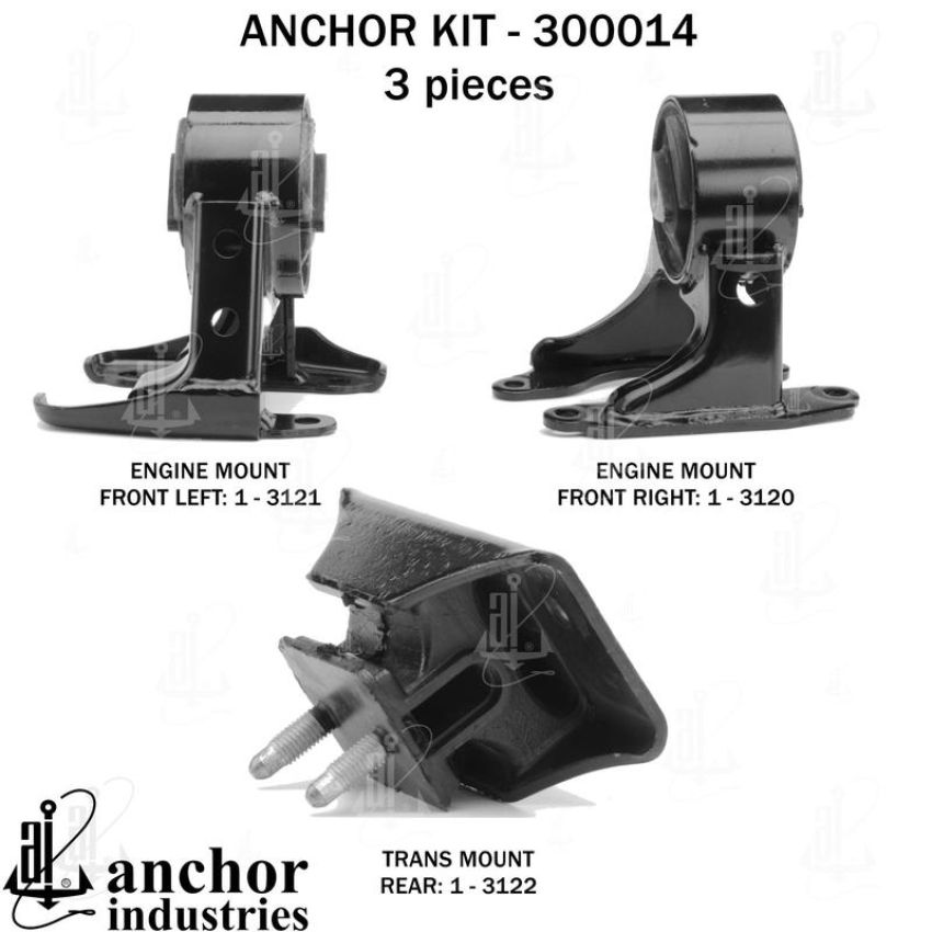 ANCHOR MOUNTS 300014 ENGINE MNT KIT