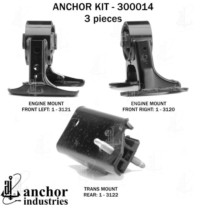 ANCHOR MOUNTS 300014 ENGINE MNT KIT