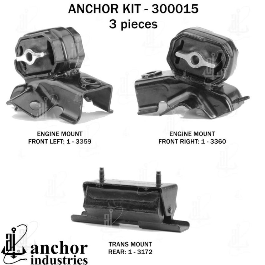 ANCHOR MOUNTS 300015 ENGINE MNT KIT