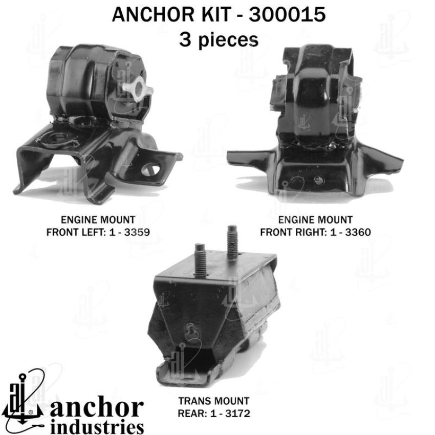 ANCHOR MOUNTS 300015 ENGINE MNT KIT