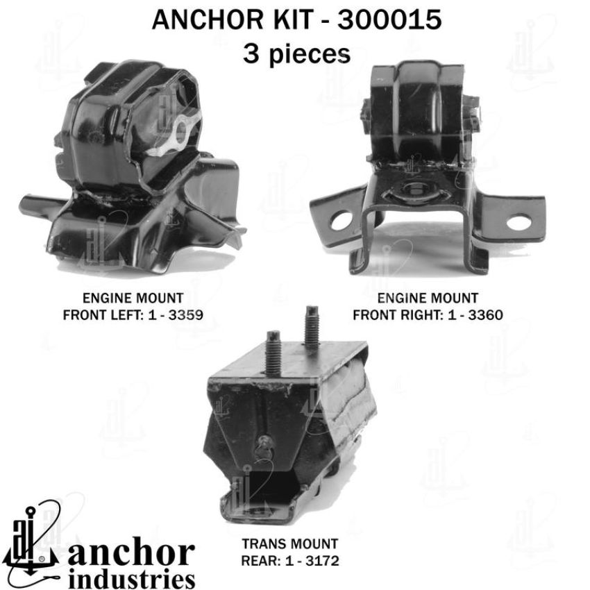 ANCHOR MOUNTS 300015 ENGINE MNT KIT
