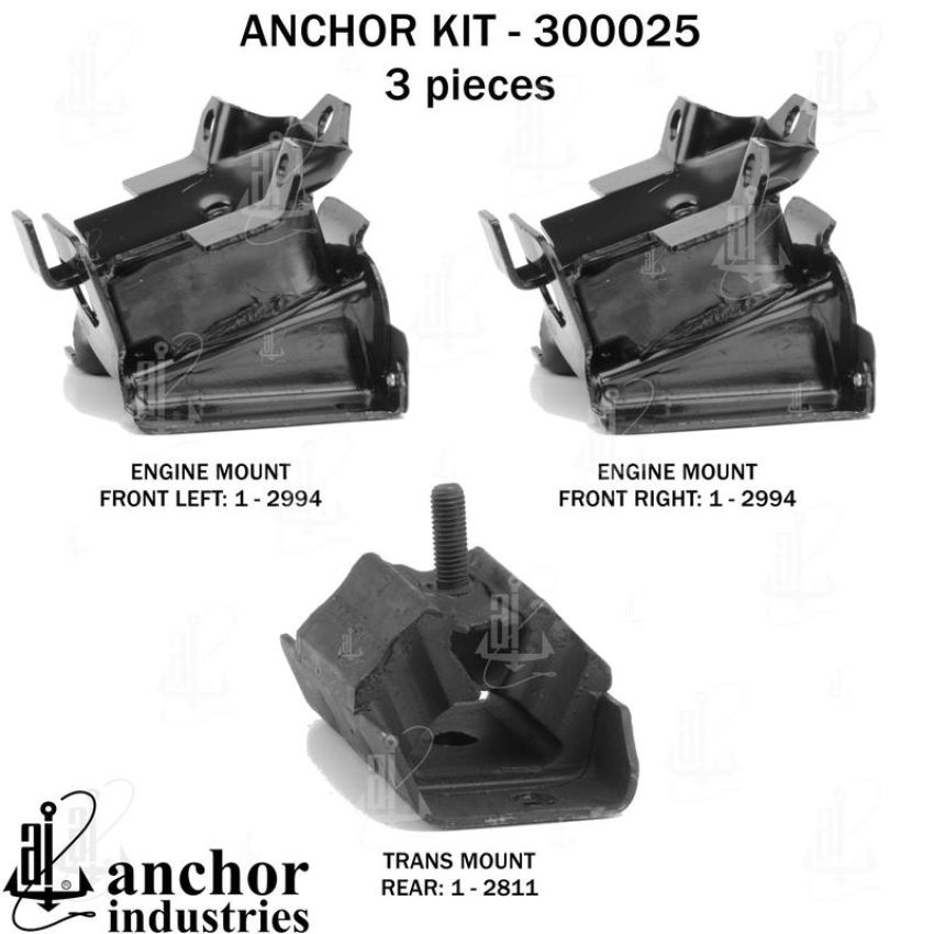 ANCHOR MOUNTS 300025 ENGINE MNT KIT