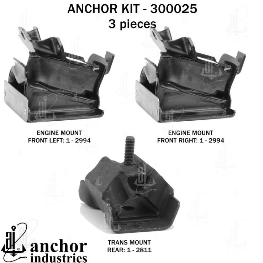 ANCHOR MOUNTS 300025 ENGINE MNT KIT