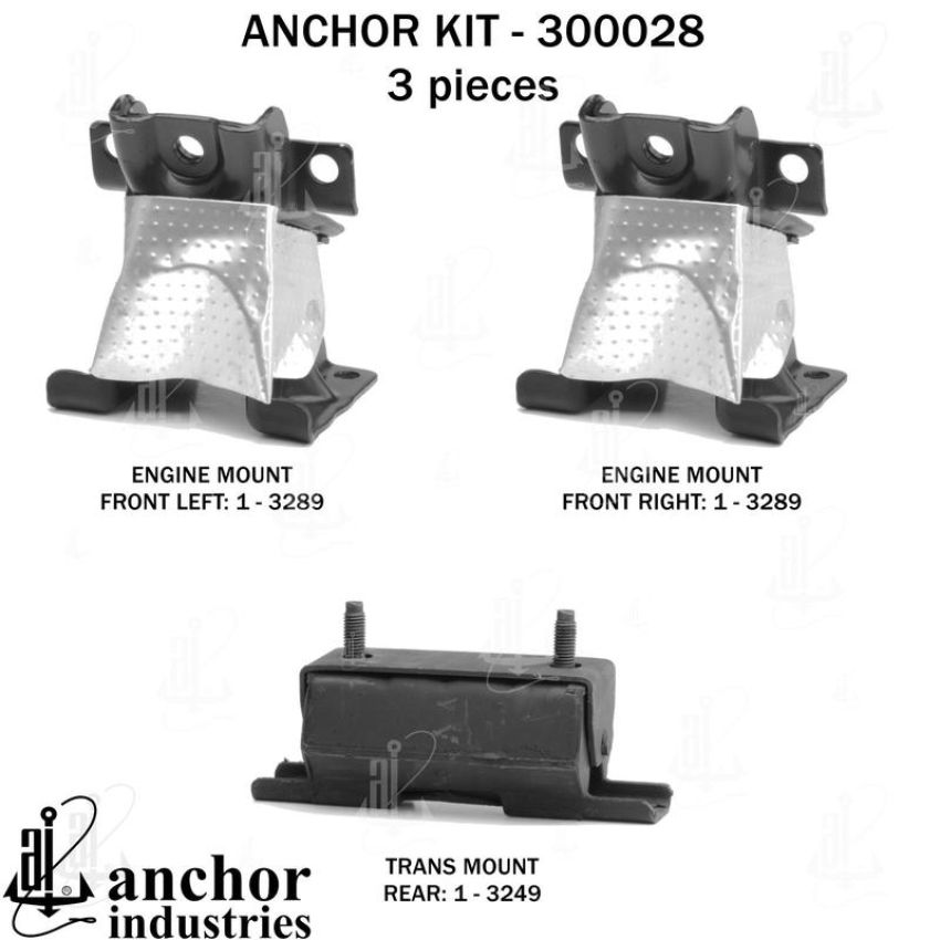 ANCHOR MOUNTS 300028 ENGINE MNT KIT
