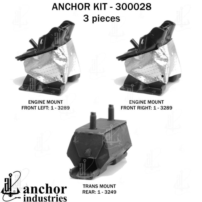 ANCHOR MOUNTS 300028 ENGINE MNT KIT