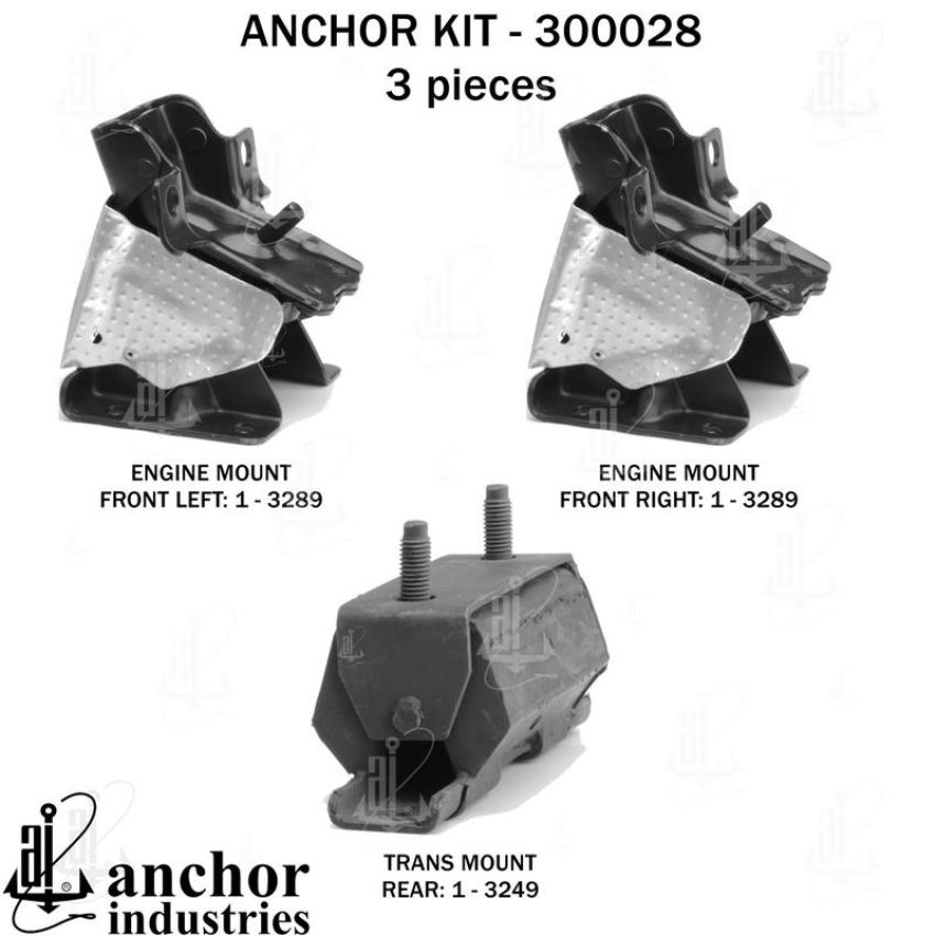 ANCHOR MOUNTS 300028 ENGINE MNT KIT
