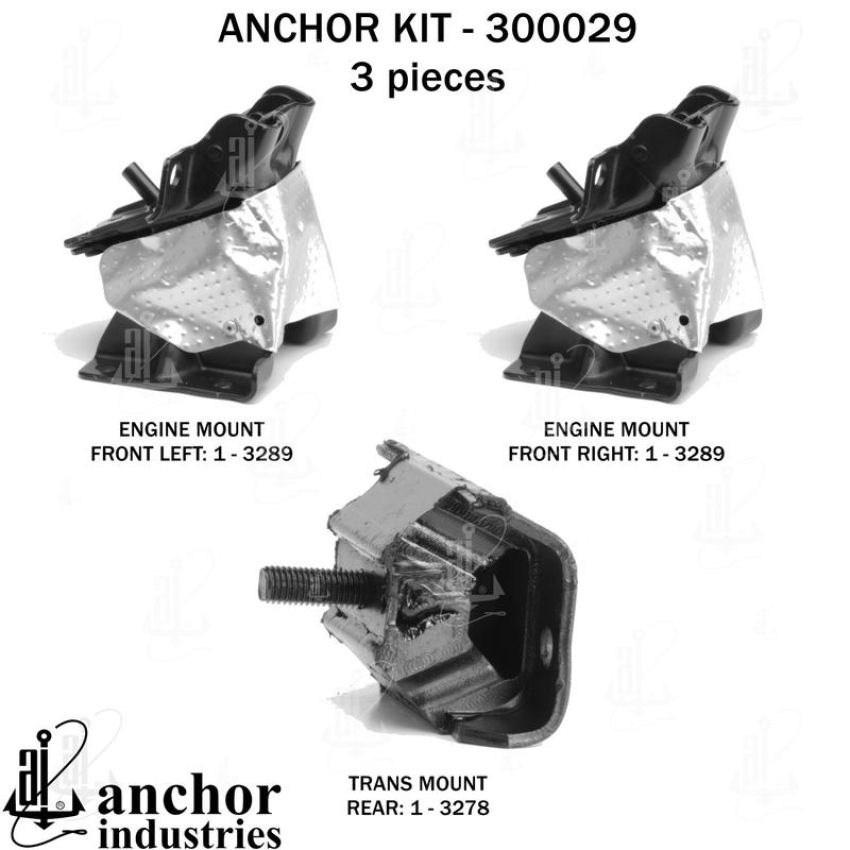 ANCHOR MOUNTS 300029 ENGINE MNT KIT