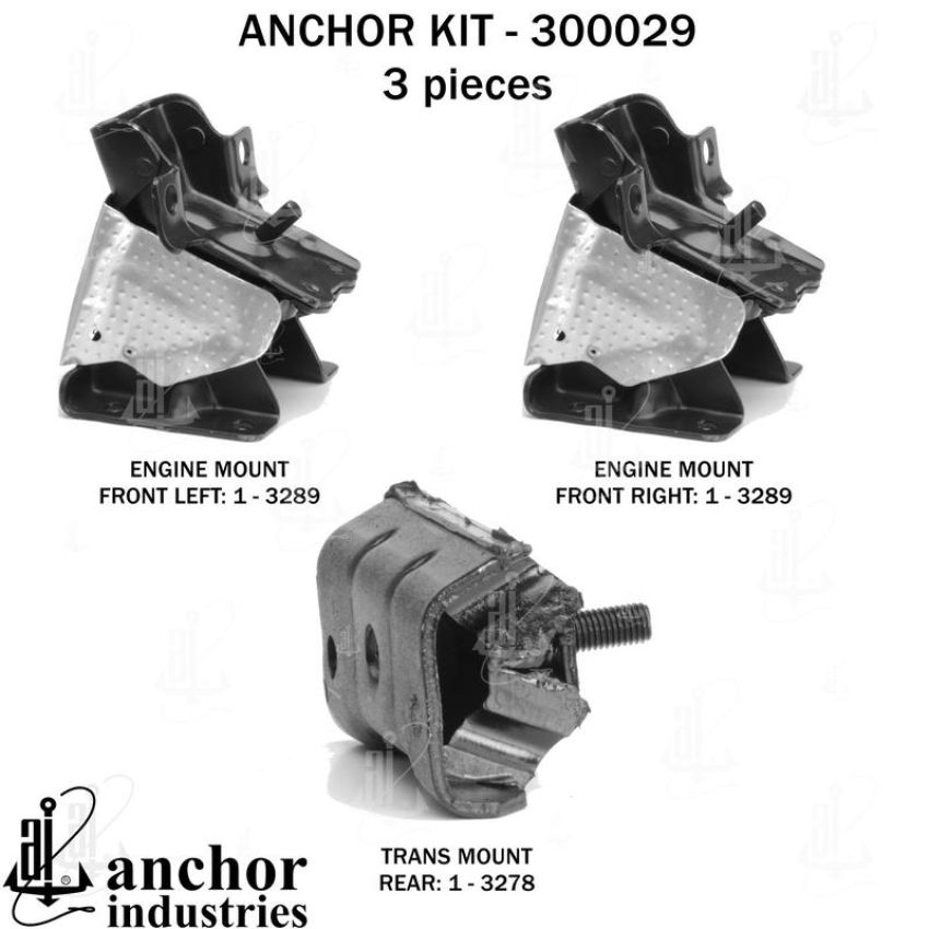 ANCHOR MOUNTS 300029 ENGINE MNT KIT