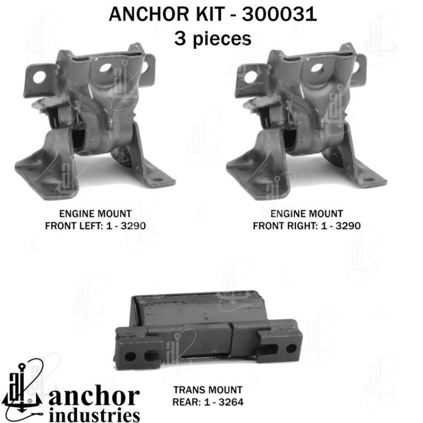 ANCHOR MOUNTS 300031 ENGINE MNT KIT