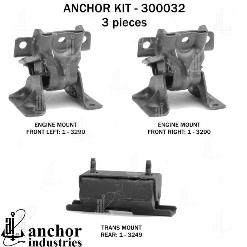 ANCHOR MOUNTS 300032 ENGINE MNT KIT