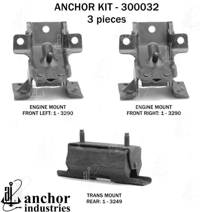 ANCHOR MOUNTS 300032 ENGINE MNT KIT