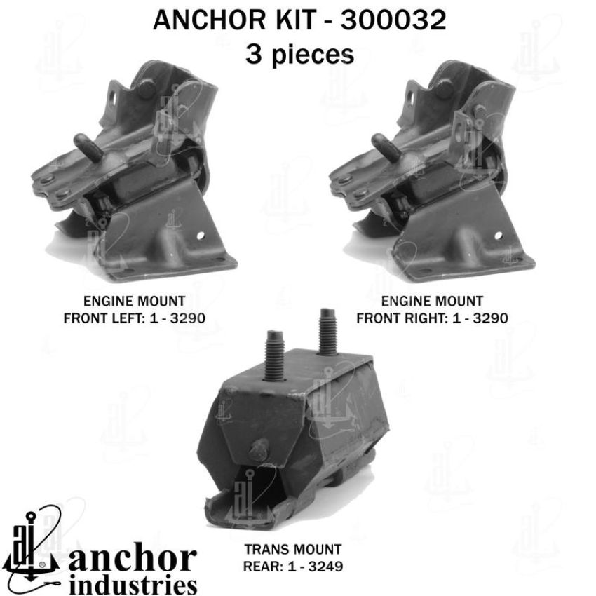 ANCHOR MOUNTS 300032 ENGINE MNT KIT