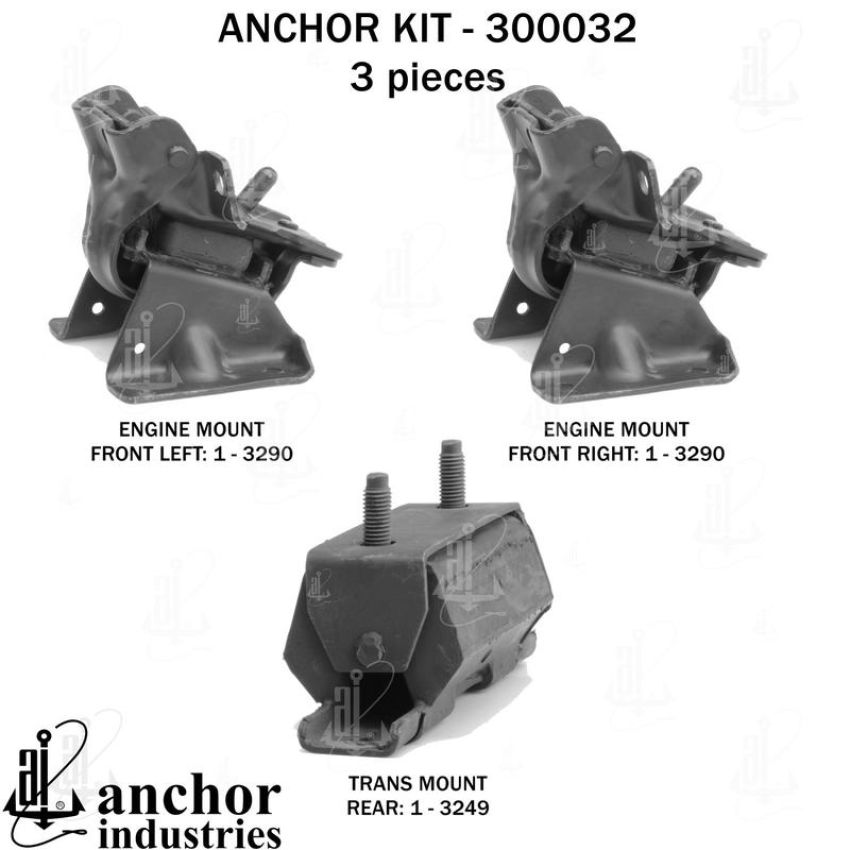 ANCHOR MOUNTS 300032 ENGINE MNT KIT