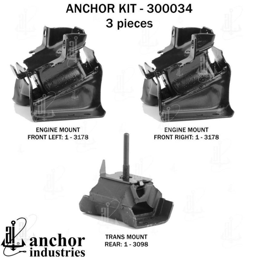 ANCHOR MOUNTS 300034 ENGINE MNT KIT