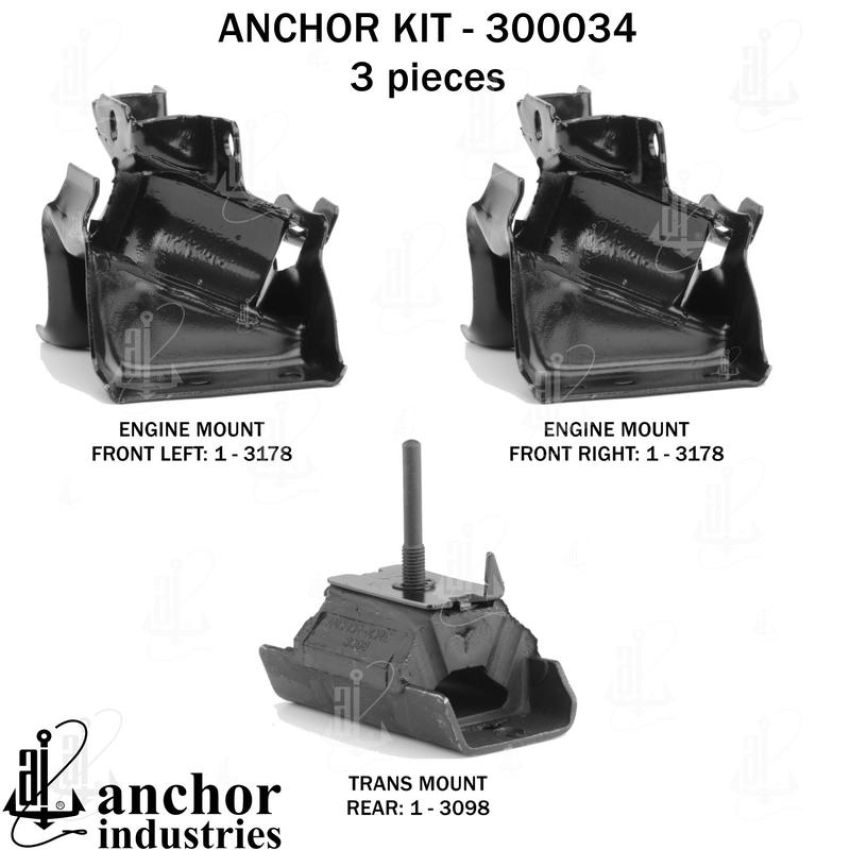 ANCHOR MOUNTS 300034 ENGINE MNT KIT