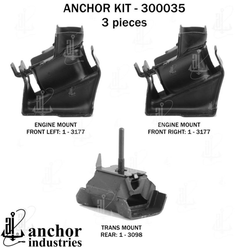 ANCHOR MOUNTS 300035 ENGINE MNT KIT