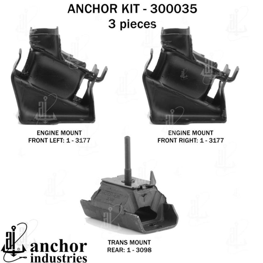 ANCHOR MOUNTS 300035 ENGINE MNT KIT