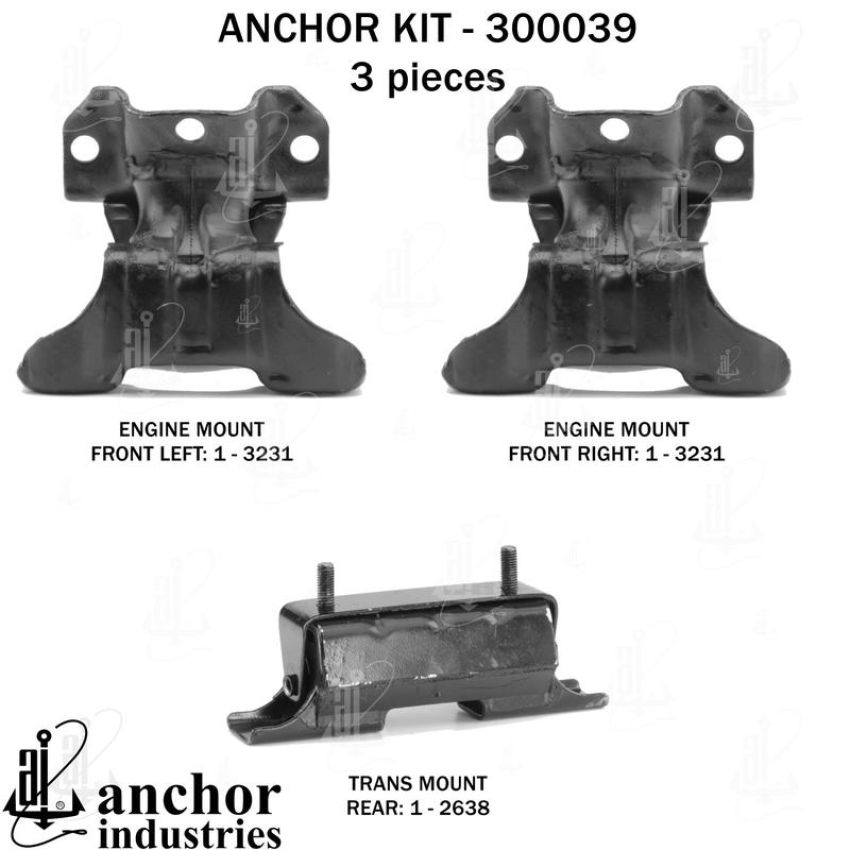 ANCHOR MOUNTS 300039 ENGINE MNT KIT