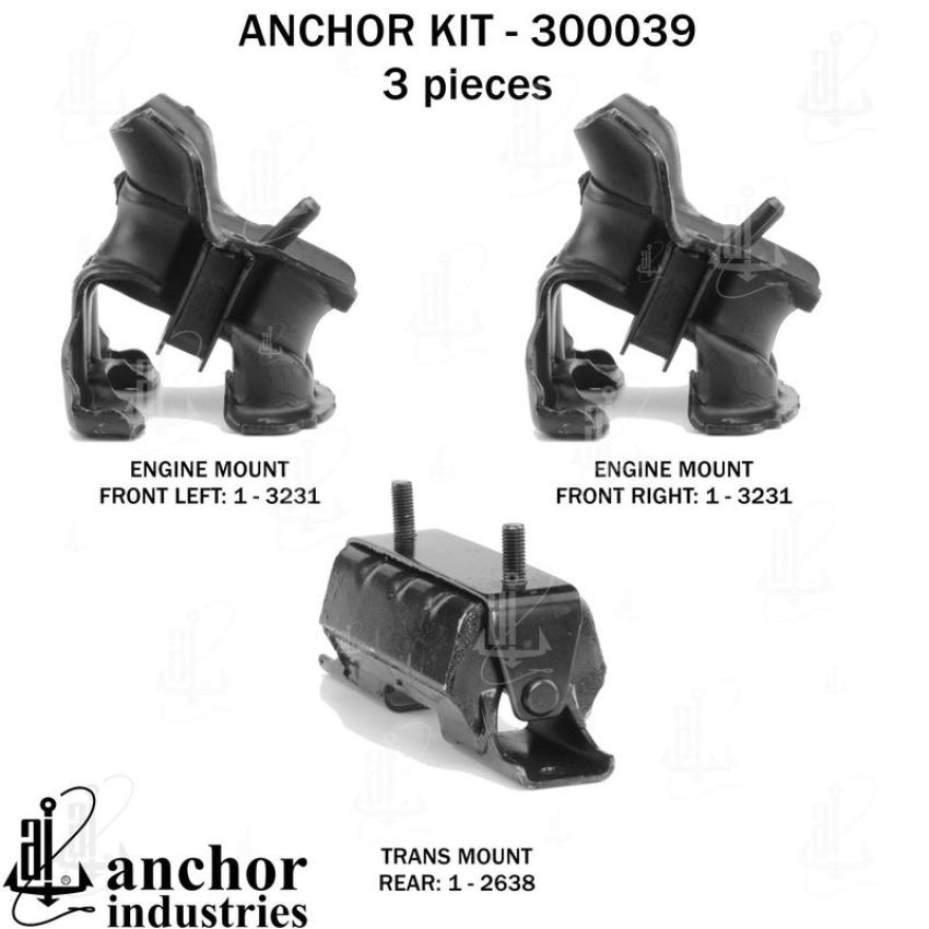ANCHOR MOUNTS 300039 ENGINE MNT KIT