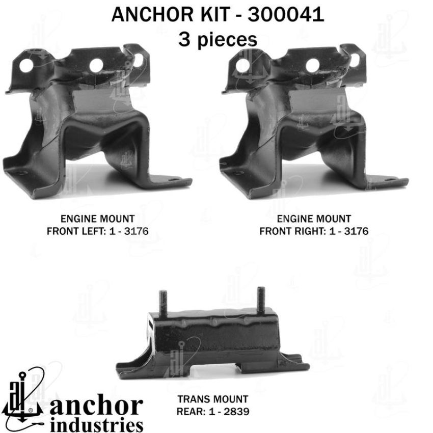 ANCHOR MOUNTS 300041 ENGINE MNT KIT