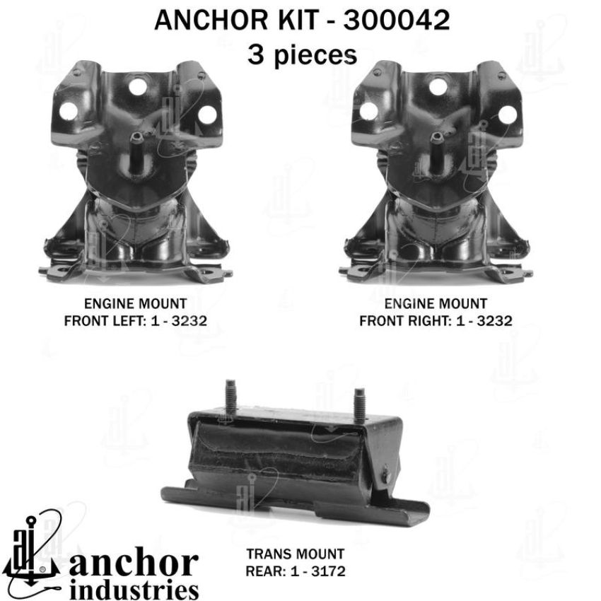 ANCHOR MOUNTS 300042 ENGINE MNT KIT