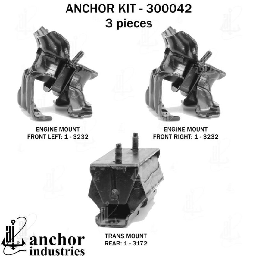 ANCHOR MOUNTS 300042 ENGINE MNT KIT