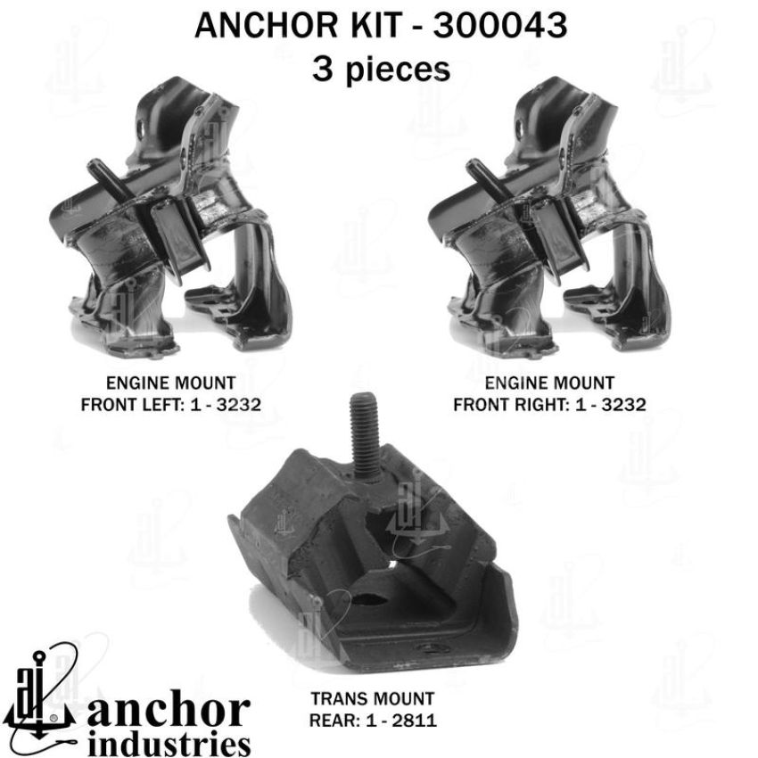 ANCHOR MOUNTS 300043 ENGINE MNT KIT