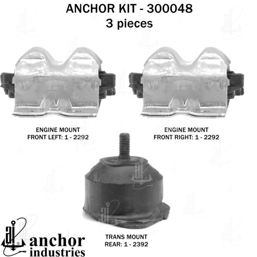 ANCHOR MOUNTS 300048 ENGINE MNT KIT