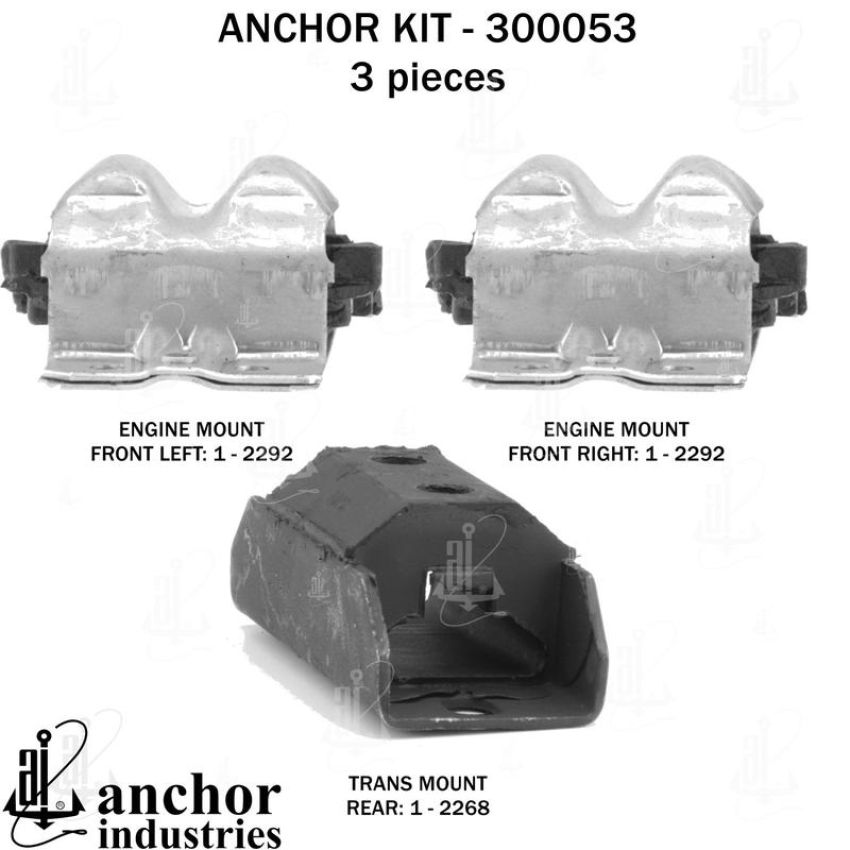 ANCHOR MOUNTS 300053 ENGINE MNT KIT