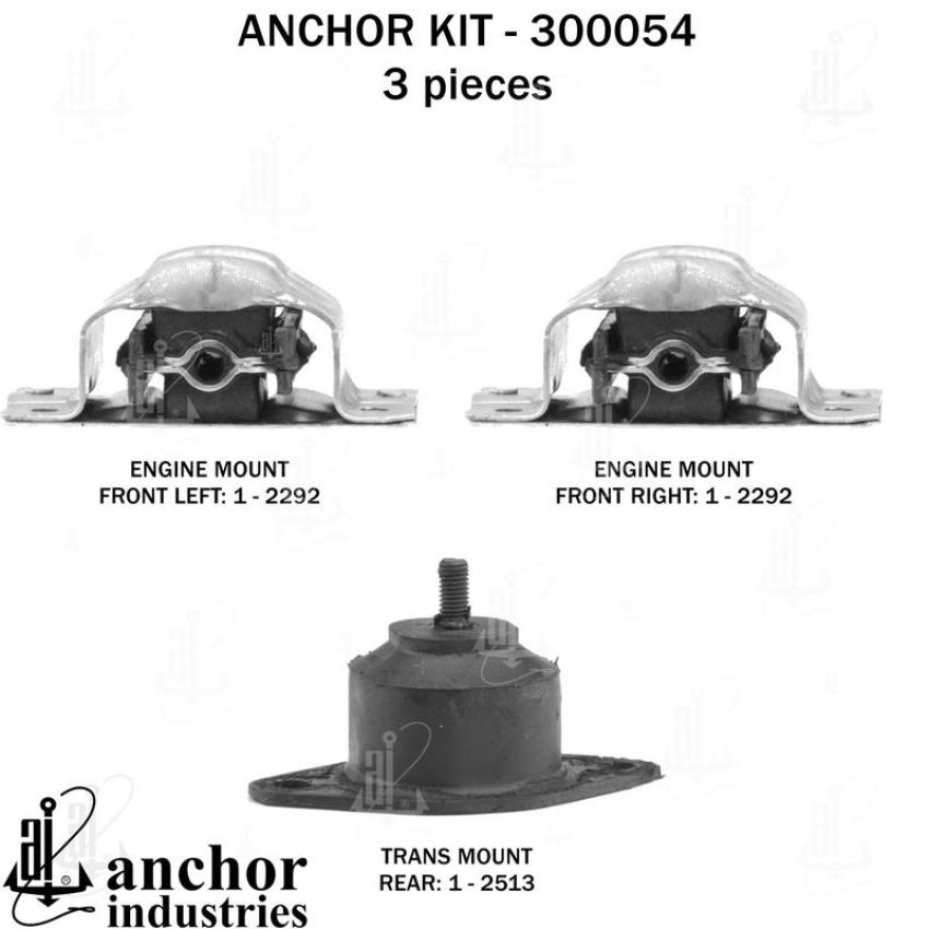 ANCHOR MOUNTS 300054 ENGINE MNT KIT