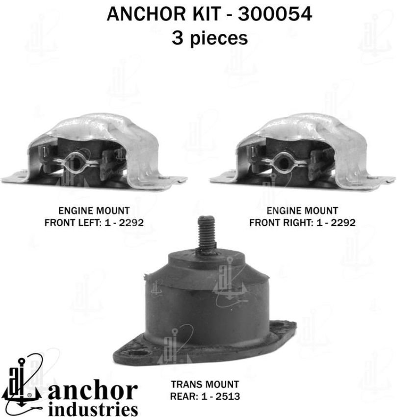 ANCHOR MOUNTS 300054 ENGINE MNT KIT