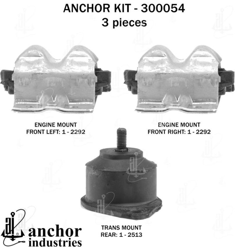ANCHOR MOUNTS 300054 ENGINE MNT KIT