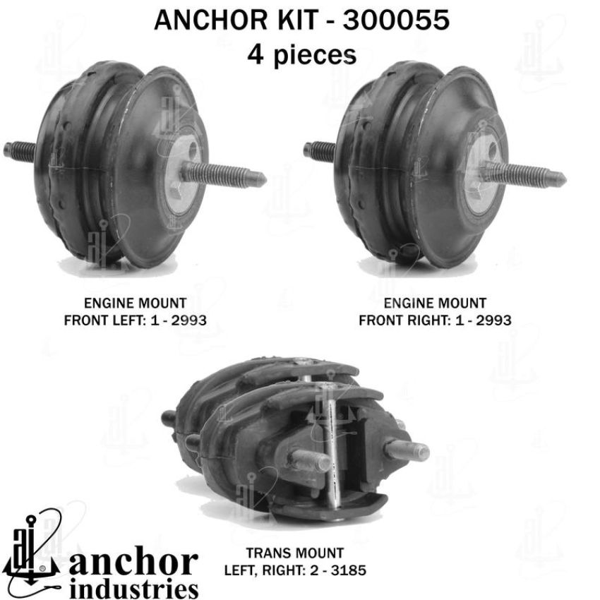 ANCHOR MOUNTS 300055 ENGINE MNT KIT