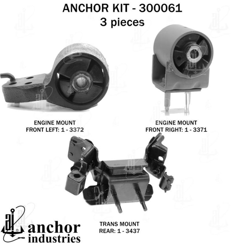 ANCHOR MOUNTS 300061 ENGINE MNT KIT