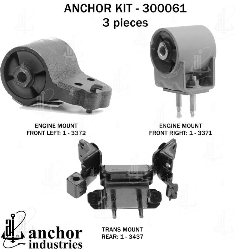 ANCHOR MOUNTS 300061 ENGINE MNT KIT