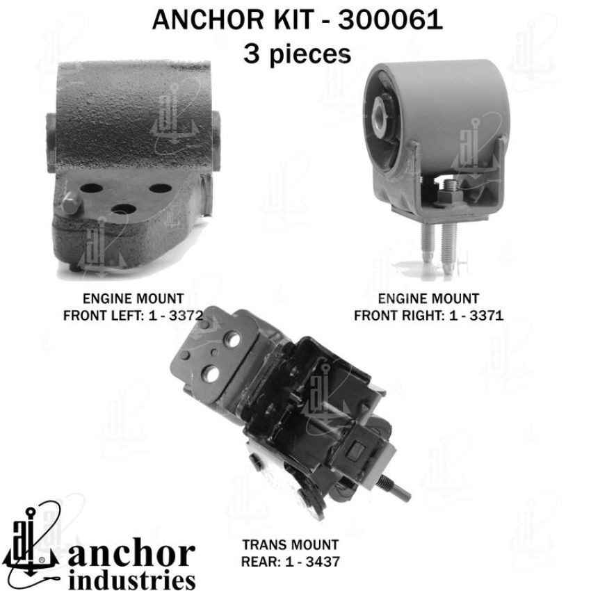 ANCHOR MOUNTS 300061 ENGINE MNT KIT