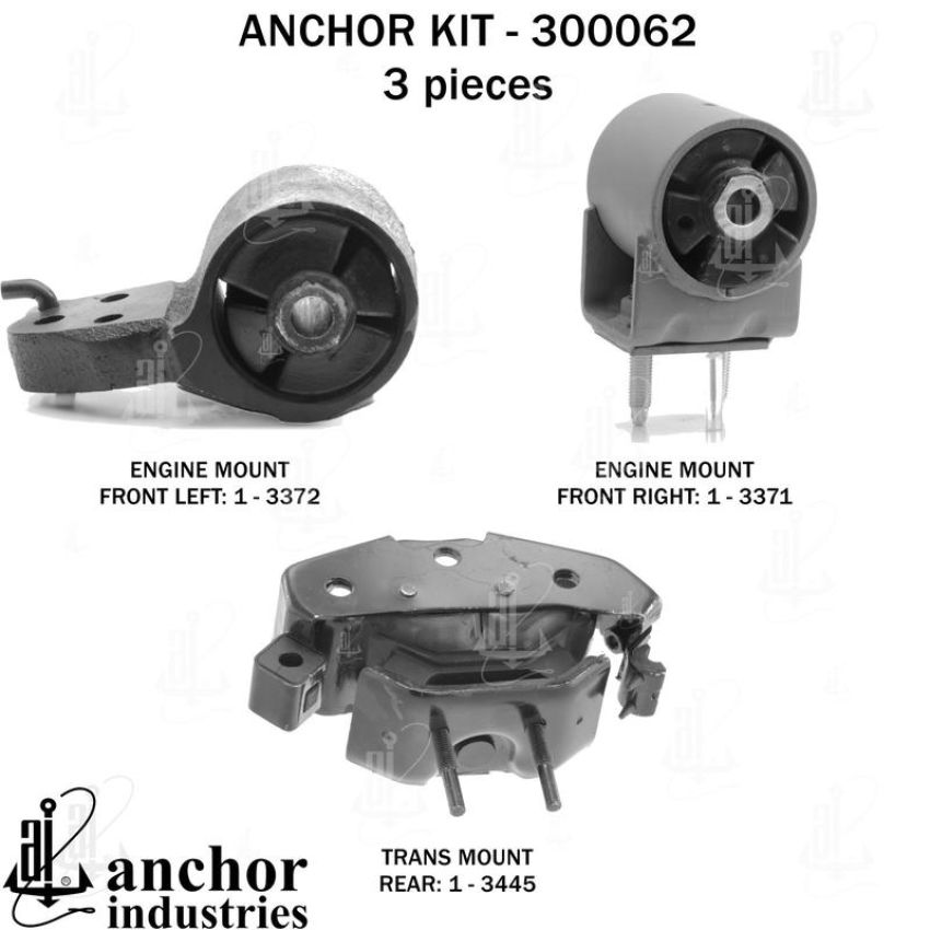 ANCHOR MOUNTS 300062 ENGINE MNT KIT