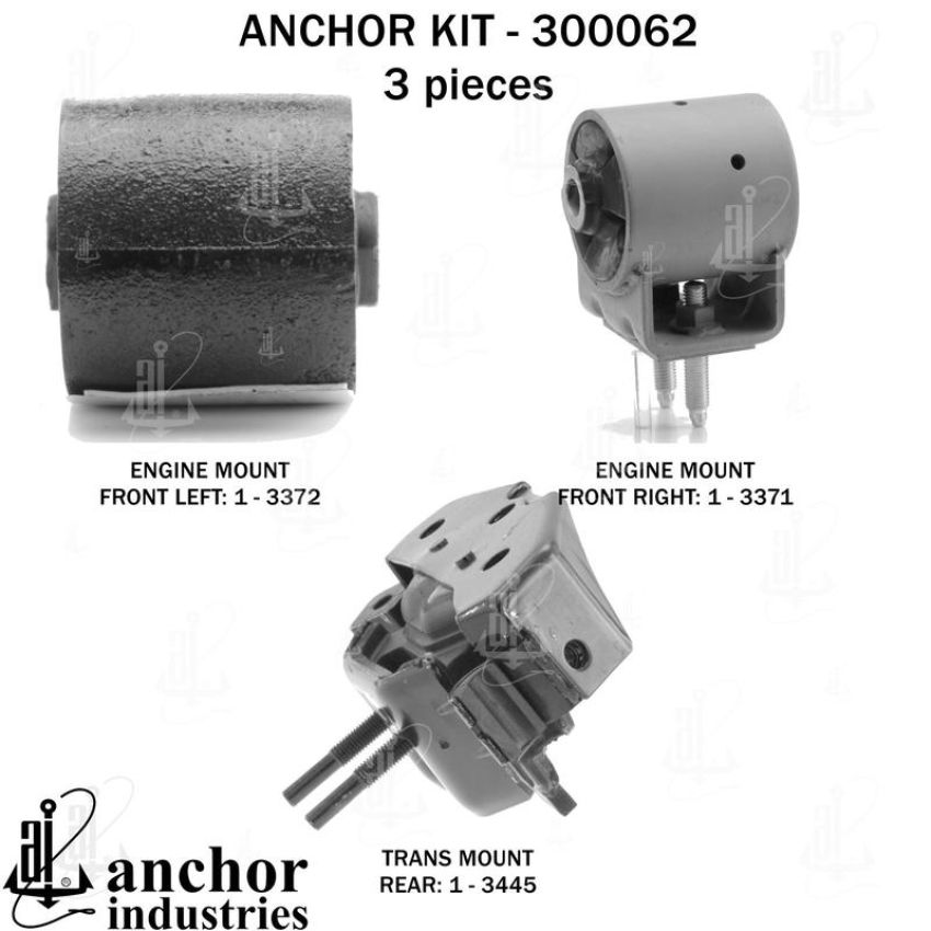 ANCHOR MOUNTS 300062 ENGINE MNT KIT