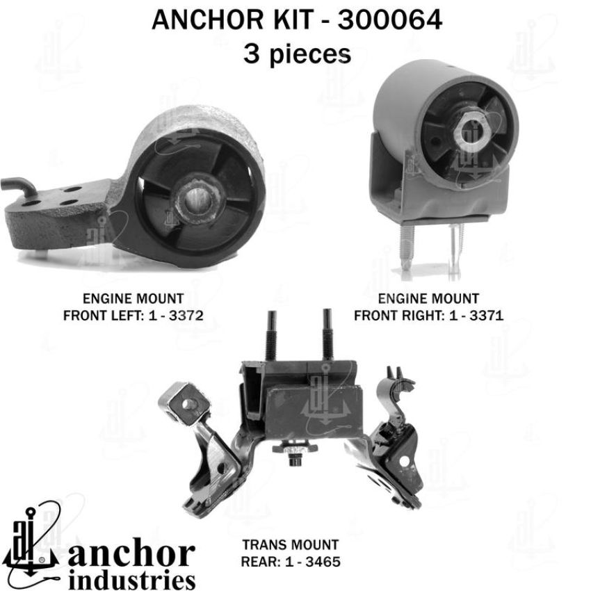 ANCHOR MOUNTS 300064 ENGINE MNT KIT