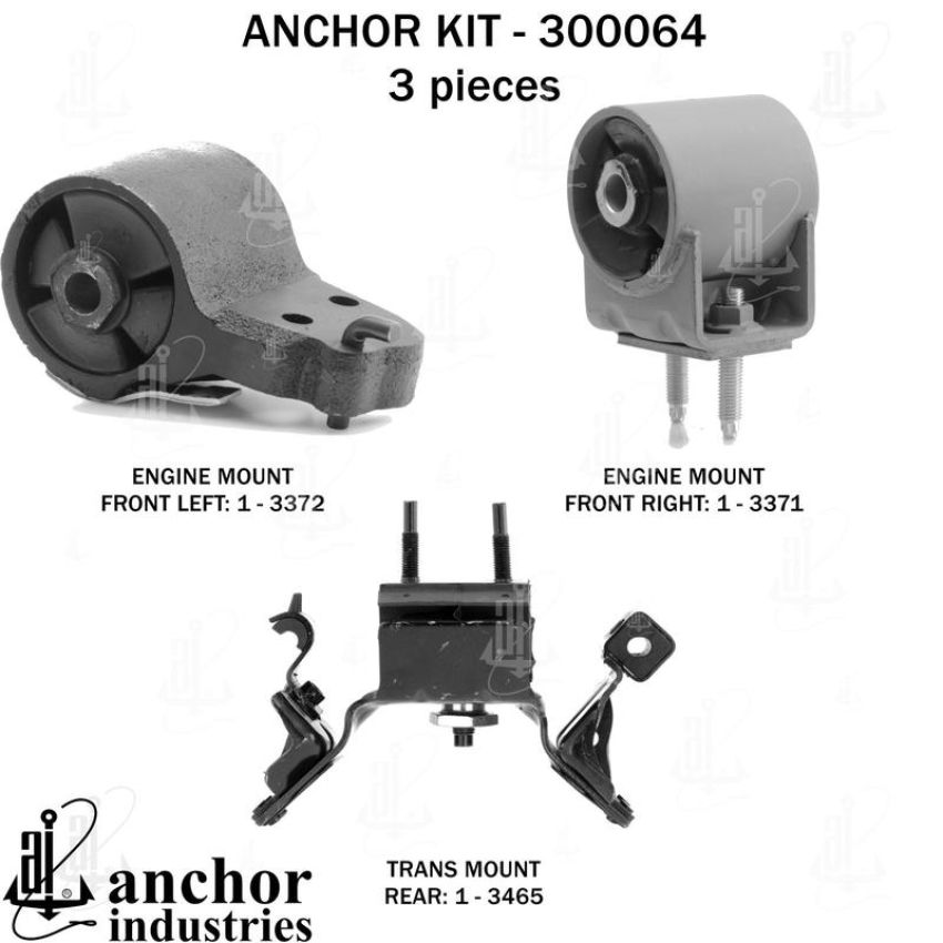 ANCHOR MOUNTS 300064 ENGINE MNT KIT