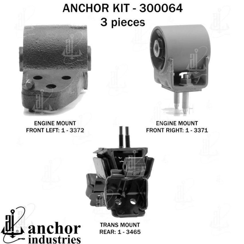 ANCHOR MOUNTS 300064 ENGINE MNT KIT
